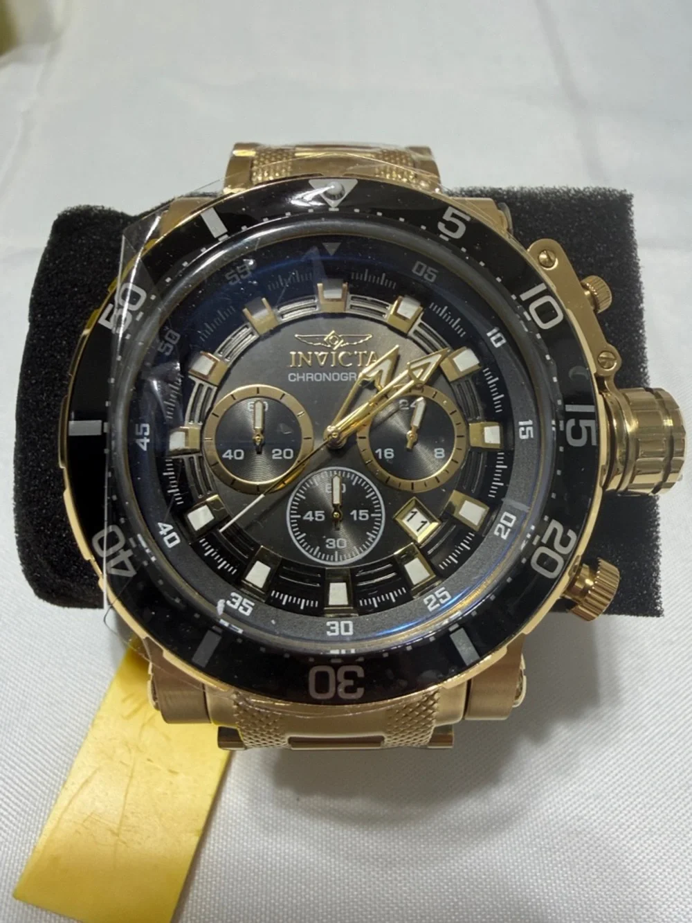 Invicta Coalition Forces Nighthawk Watch with Black Dial and Black Bezel